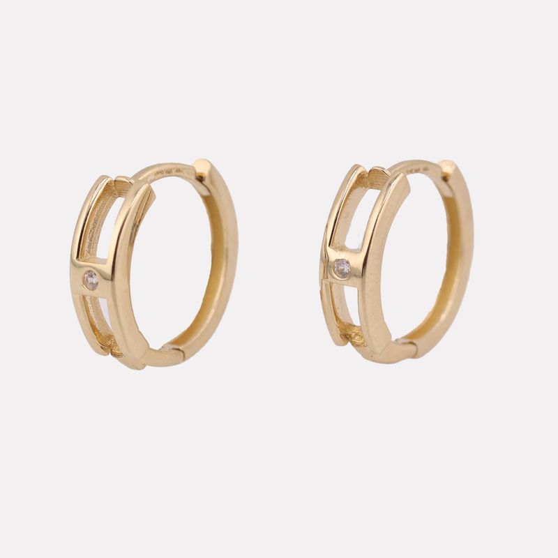 Aretes Huggies Lineas 14K 1.9g